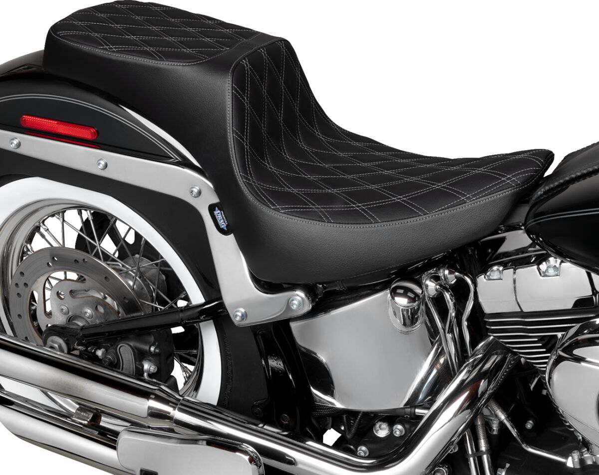 DRAG SPECIALTIES 4689C Sella 2-Up Performance Predator Harley Davidson FLSTN 1690 ABS Softail Deluxe 00>17