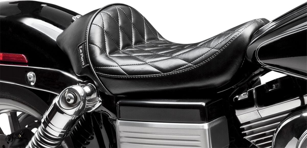 LE PERA LK-421DM Sella PLOTA Stubs Cafe Harley Davidson FXDWG 1690 ABS Dyna Wide Glide 06>17