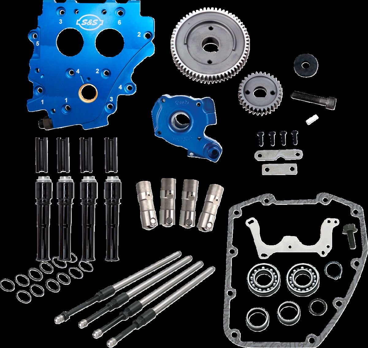 S&S CYCLE 310-1266 Kit carter senza camme per distribuzione a ingranaggi Harley Davidson FLHRI 1450 EFI Road King 99>06