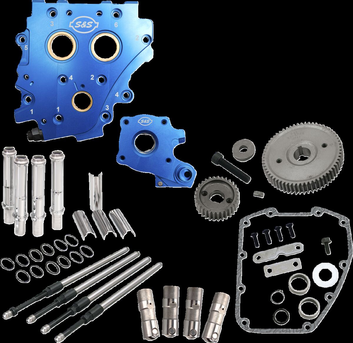 S&S CYCLE 310-1269 Kit carter senza camme per distribuzione a ingranaggi Harley Davidson FXDL 1690 Dyna Low Rider 06>17