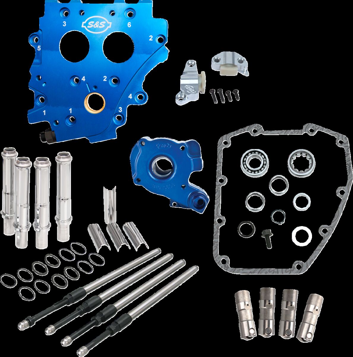 S&S CYCLE 310-1271 Kit carter senza camme per distribuzione a catena Harley Davidson FLHRI 1450 EFI Road King 99>06