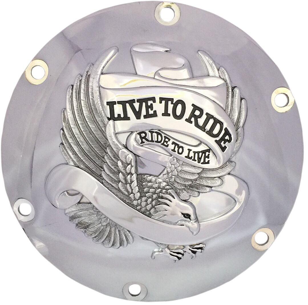 DRAG SPECIALTIES 33-0067CG Coperchio derby Live To Ride Harley Davidson XL 1200 C 2004>20
