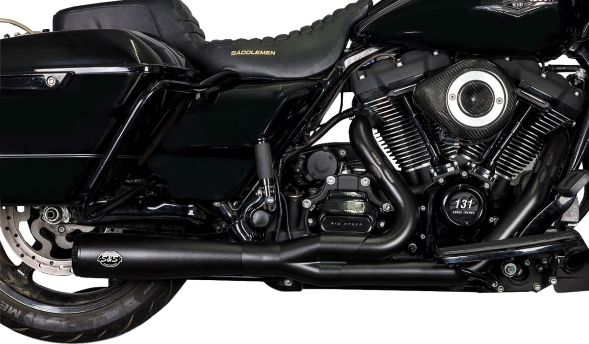 S&S CYCLE 550-1028 SCARICO COMPLETO 2-into-1 Diamondback Harley Davidson FLHTK 1868 ABS	Ultra Limited Anniversary 114 17>23