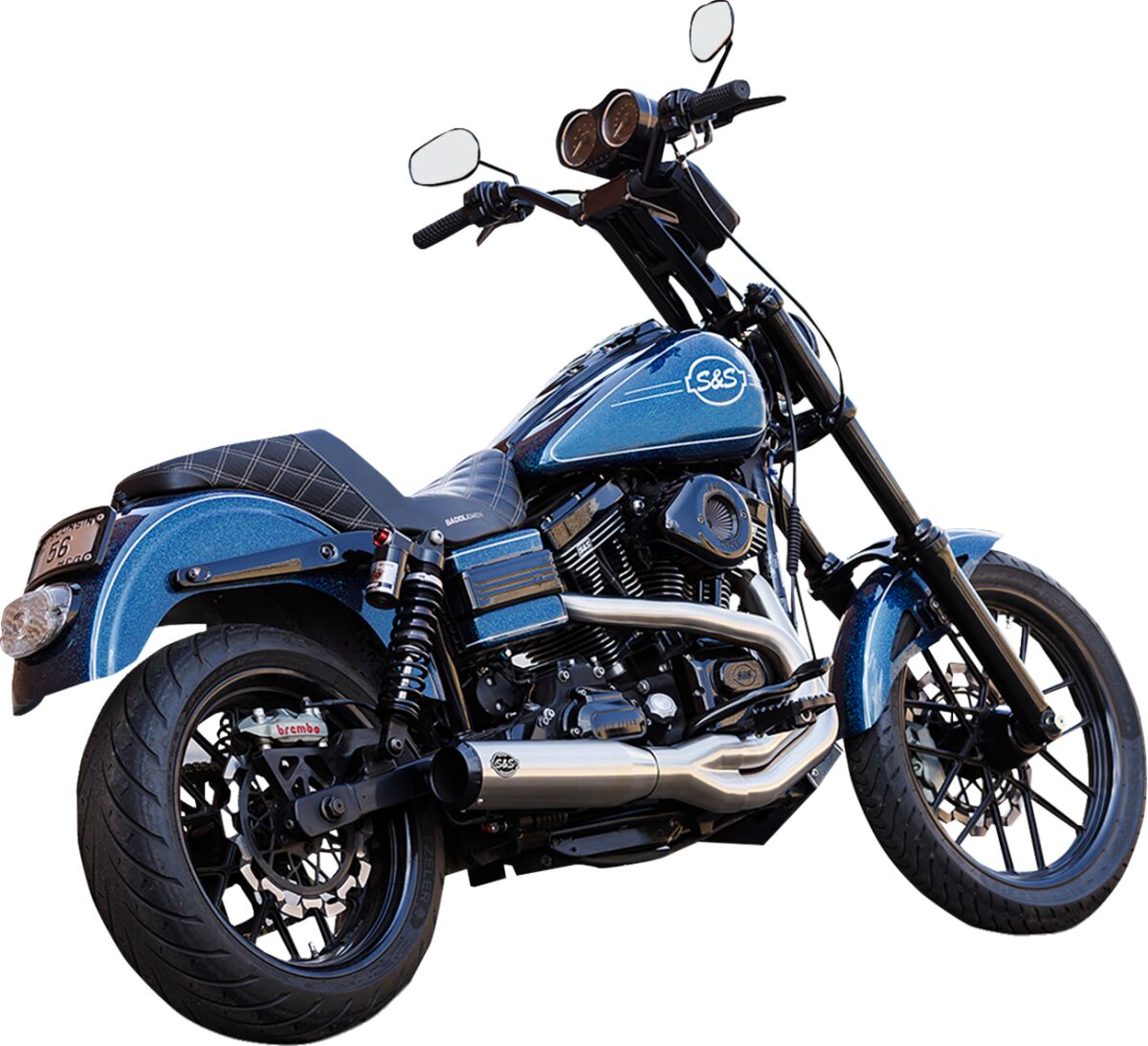 S&S CYCLE 550-1097 SCARICO COMPLETO 2-in-1 Qualifier Harley Davidson FXDWG 1584 Dyna Wide Glide 06>07