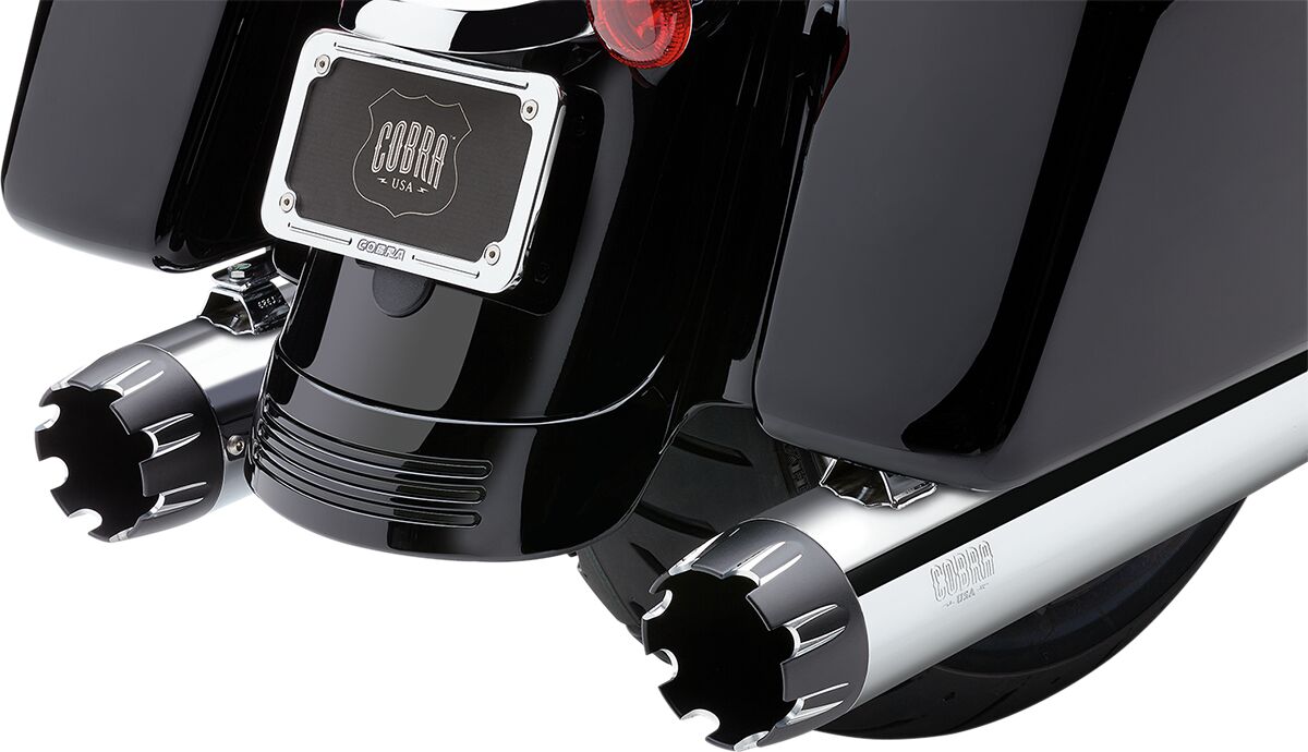 COBRA  6267 Silenziatori slip-on Dual Cut Neighbor Hater Harley Davidson FLHX 1923 ABS Street Glide 117 17>26