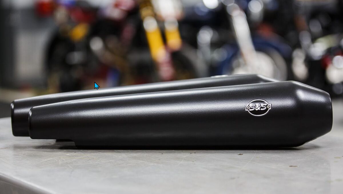 S&S CYCLE 550-1101 Silenziatori slip-on ROYAL ENFIELD INTERCEPTOR 650 ABS 19>23