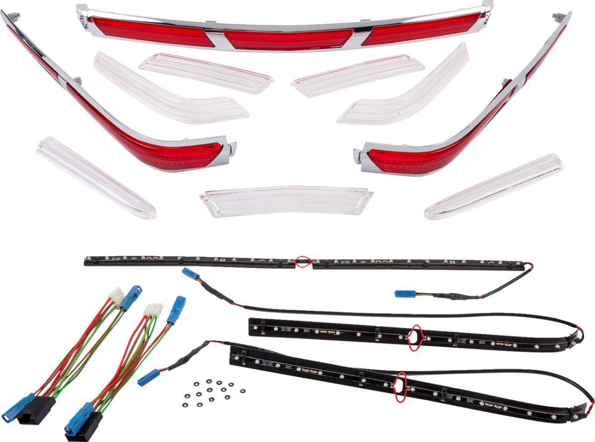 SHOW CHROME 52-701A Kit inserti LED per profili bauletto e borse laterali HONDA	GL 1800 HPN Goldwing Audio Comfort Navi 01>10