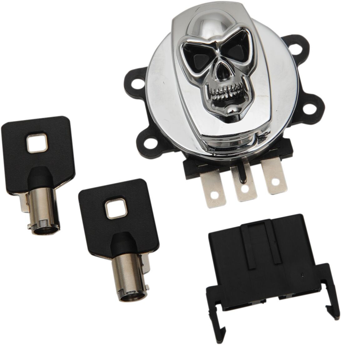 DRAG SPECIALTIES 21-0209SKD Blocchetto di accensione a teschio Harley Davidson FLHR 1690 ABS Road King 99>13