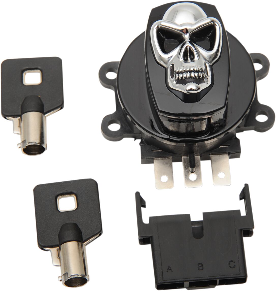 DRAG SPECIALTIES 21-0209GBSKD Blocchetto di accensione a teschio Harley Davidson FLHR 1690 ABS Road King 99>13