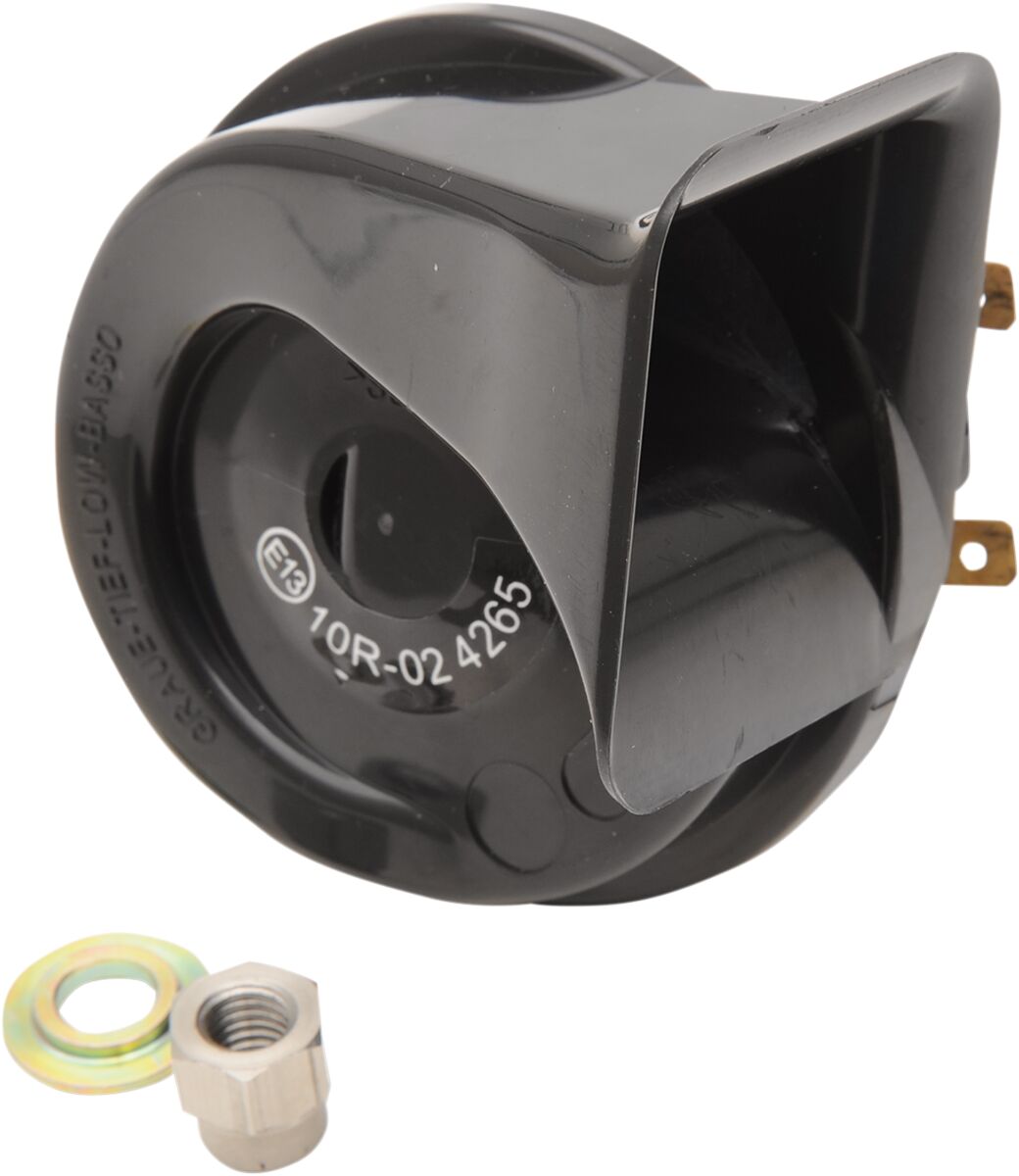 DRAG SPECIALTIES E11-6165B Clacson nero da 12 V Harley Davidson FLD 1690 2012>15