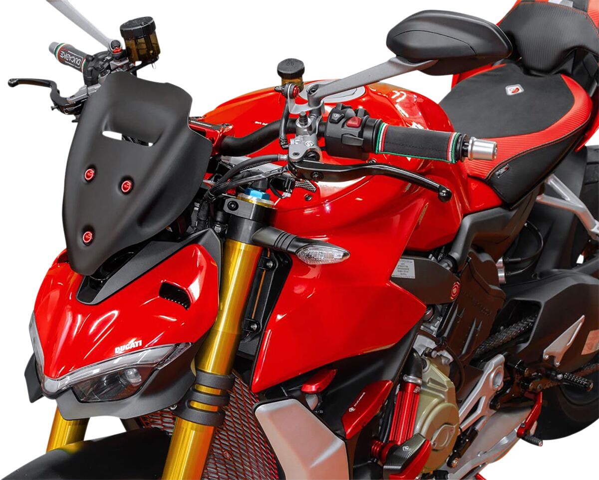 WRS DU014NO Cupolino MATT BLACK 28CM DUCATI STREETFIGHTER V4 1100 S ABS 20>22