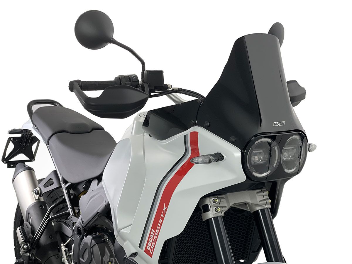 WRS DU025NL Cupolino GLOSSY BLACK 30CM DUCATI DESERT X 950 ABS 22>24