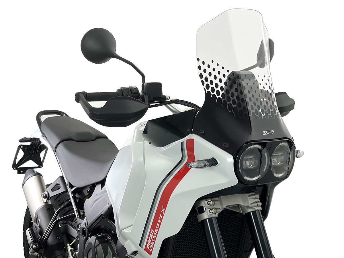 WRS DU023T Cupolino CLEAR 45CM DUCATI DESERT X 950 ABS 22>24