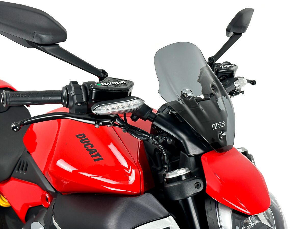 WRS DU030FS Cupolino DARK SMOKE 28,5CM DUCATI DIAVEL V4 1200 ABS 23>25