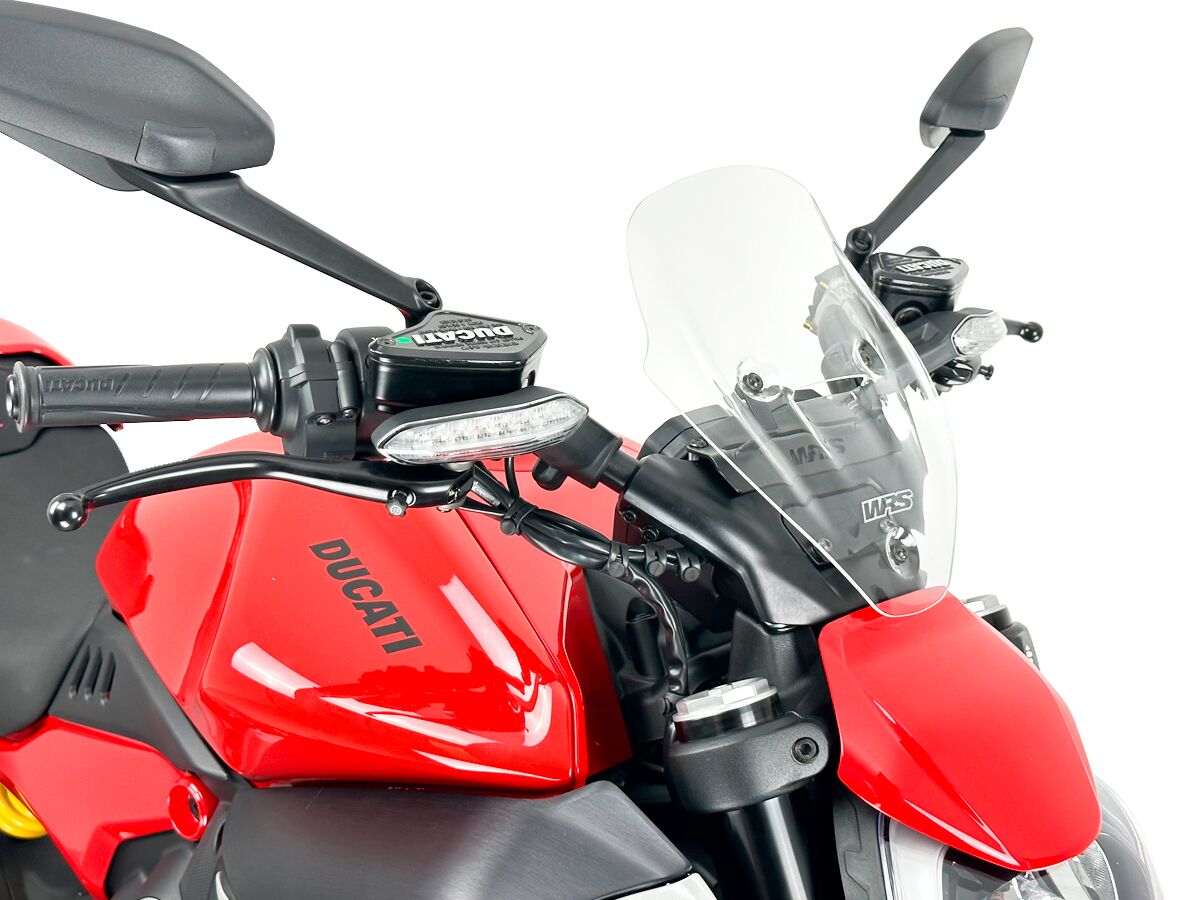 WRS DU030T Cupolino CLEAR 28,5CM DUCATI DIAVEL V4 1200 ABS 23>25