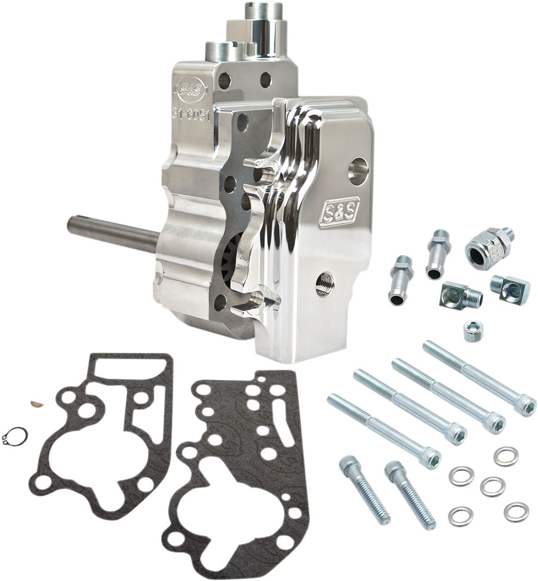 S&S CYCLE 31-6206 Kit pompa olio in alluminio billet Harley Davidson FLSTS 1340 Heritage Softail Springer 92>99