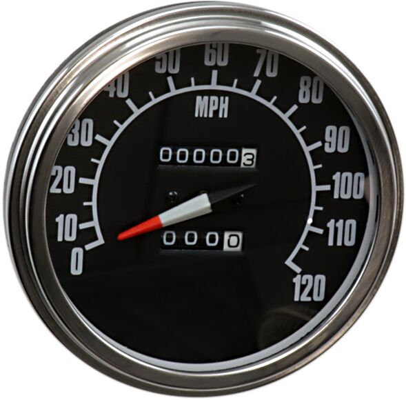 DRAG SPECIALTIES T74584 tachimetro 2240:60 stile FL 5″ interruttore reed Harley Davidson FLSTF 1340 Fat Boy 91>95