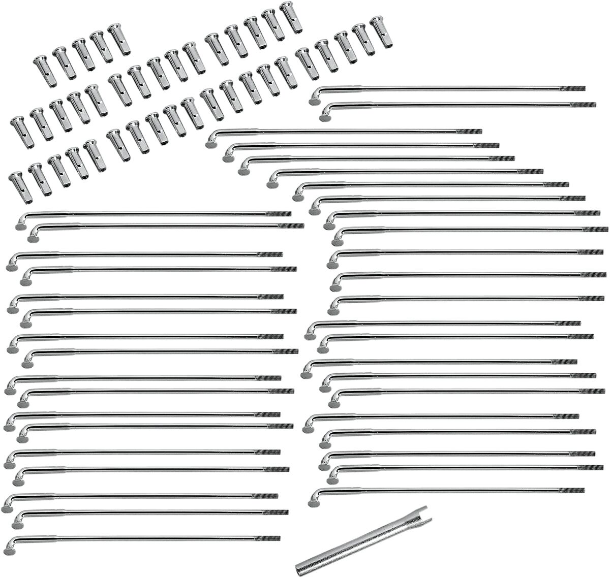 DRAG SPECIALTIES 16-0516-BC629 Set raggi per cerchi in alluminio Excel e in acciaio stampato