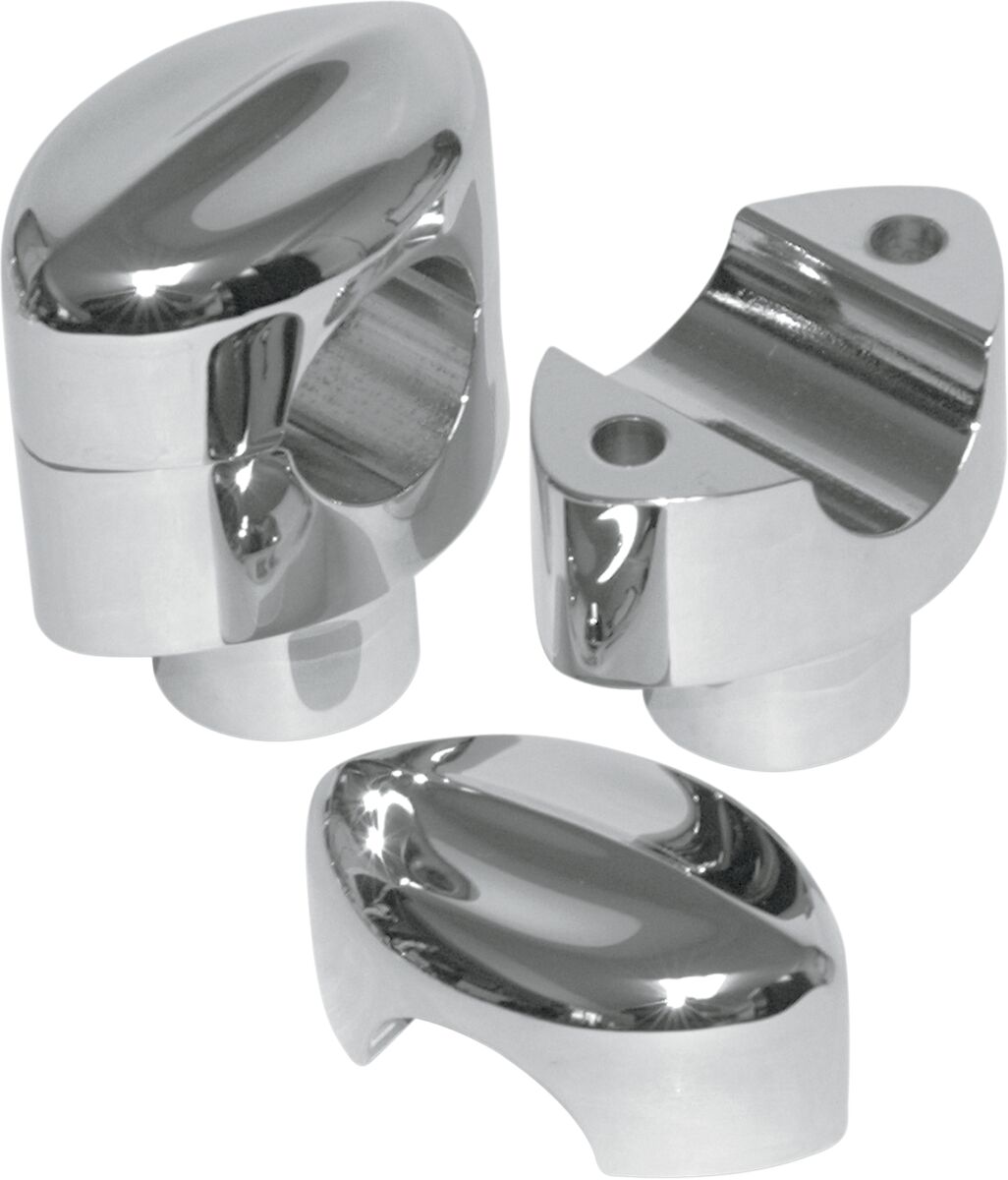 LA CHOPPERS LA-7404-01 Rialzi manubrio Hefty Smooth per manubri da 1-1/4″ H1/1,2″ HONDA YAMAHA KAWASAKI SUZUKI