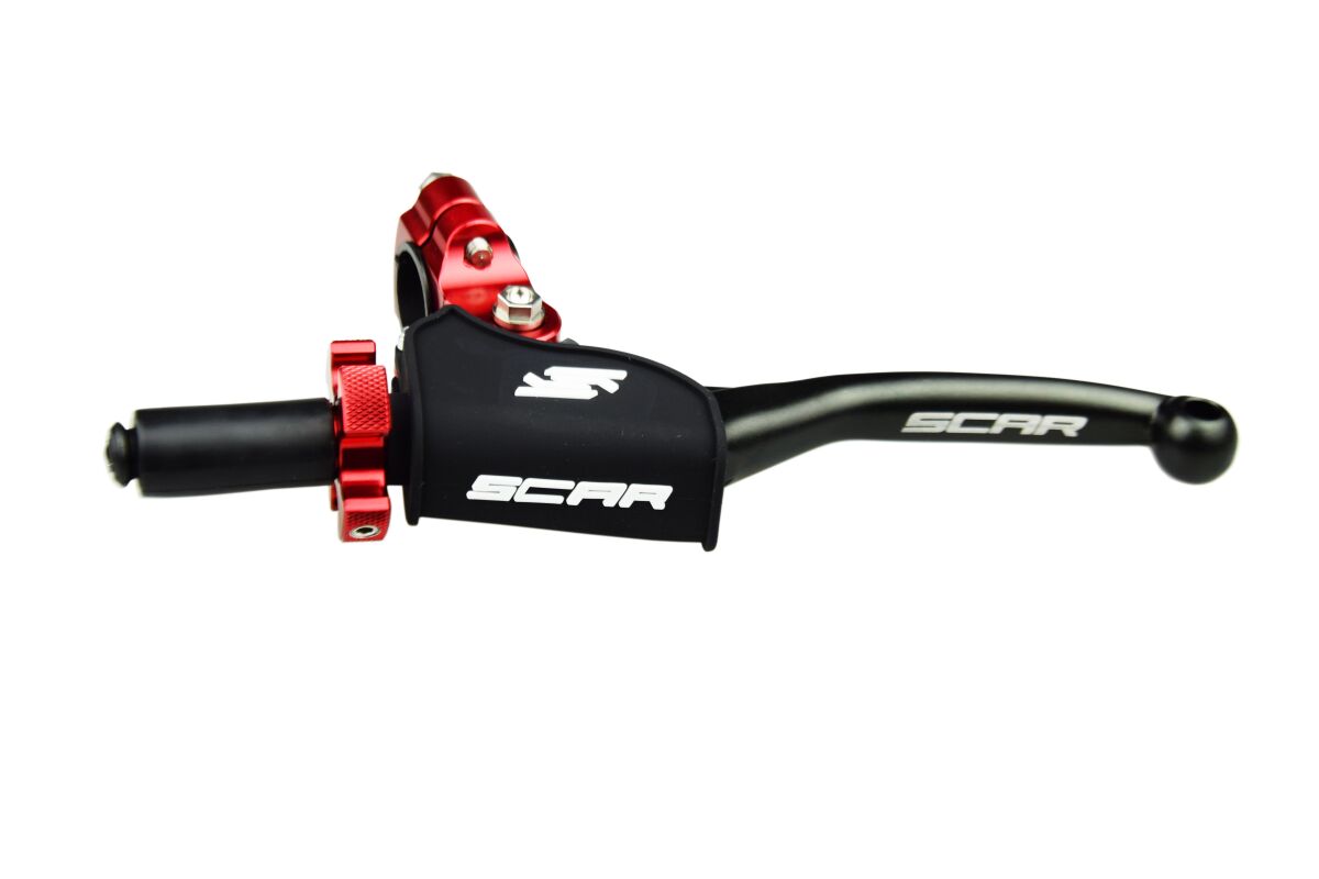 SCAR CPCL1 BRACCIALETTO Leva frizione completa con perno RED KTM SUZUKI HUSQVARNA HONDA YAMAHA