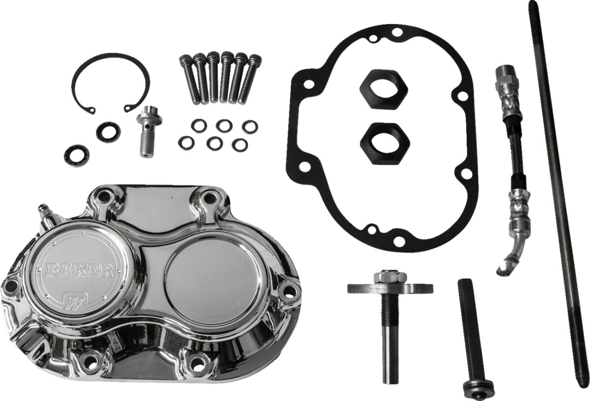 BAKER DRIVETRAIN M8-10602-A Gruppo Copertura Laterale Cambio Function-Formed Harley Davidson FLRT 1868 ABS Freewheeler 114 17>24