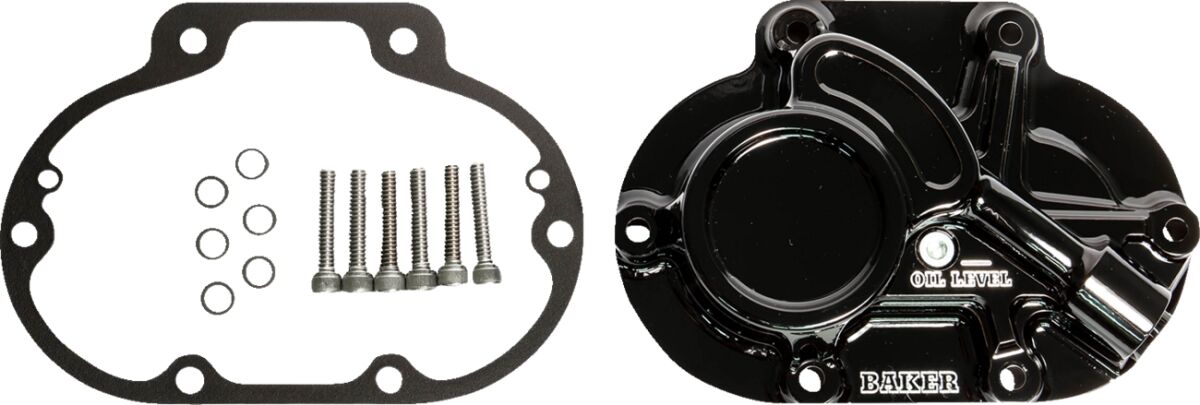 BAKER DRIVETRAIN BD-10605-A Gruppo coperchio laterale trasmissione tipo cavo Function-Formed Harley Davidson FLHCS 1868 ABS Softail Heritage Classic 114 06>24