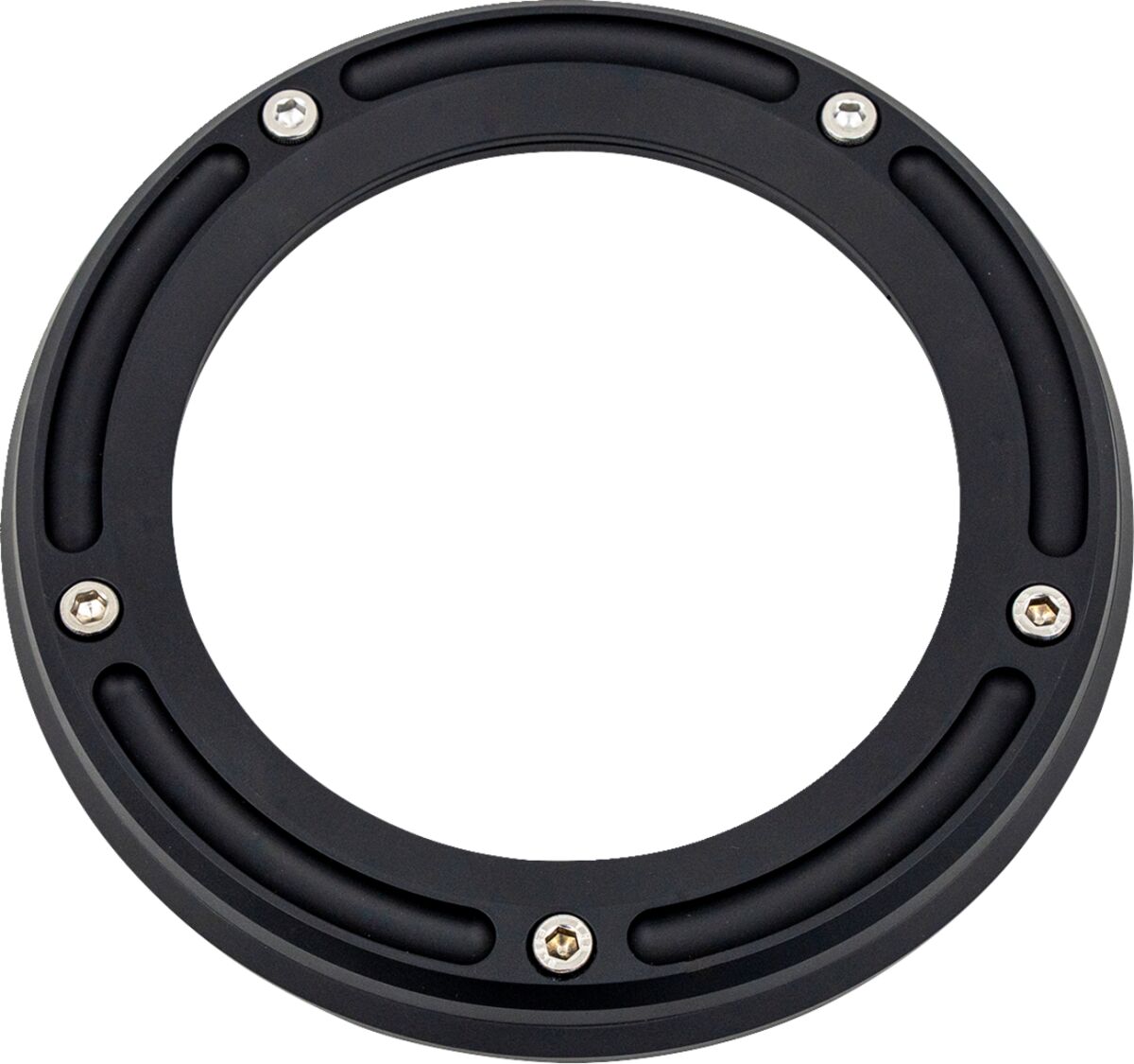 TRASK TM-0041MBK Assault Derby Cover con finestra Harley Davidson FLHXSE 1977 ABS Street Glide CVO 121 15>24