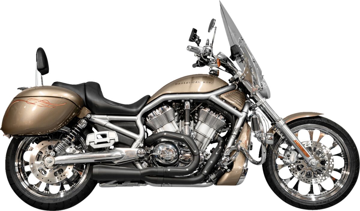 TRASK TM-5400BK SCARICO COMPLETO 2 in 1 Assault Harley Davidson VRSCDX 1250 ABS Night Rod Special 07>17