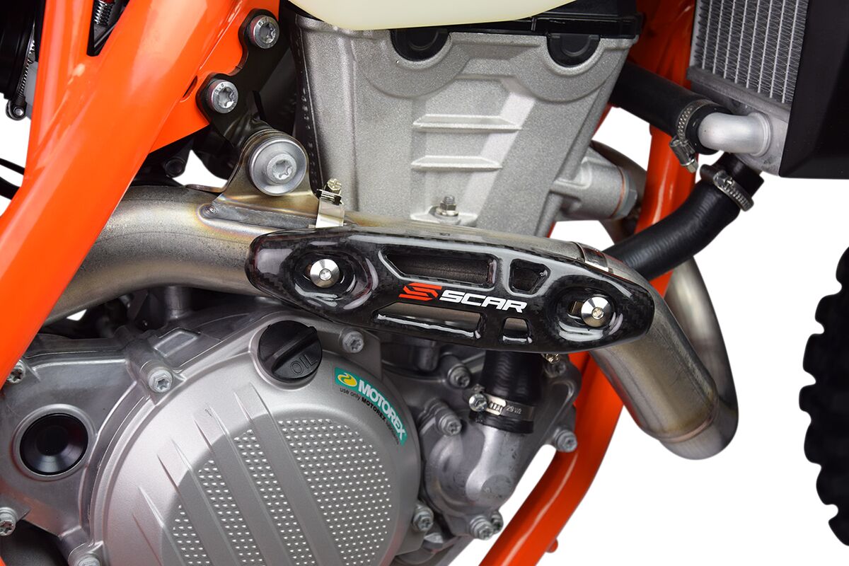 SCAR CUHP Protezione PARACALORE scarico  MOTO CROSS ENDURO