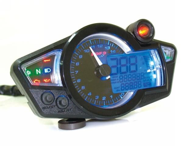 KOSO NORTH AMERICA BA038010 STRUMENTAZIONE Tachimetro stile GP RX-1N con ABE YAMAHA KAWASAKI HONDA SUZUKI APRILIA