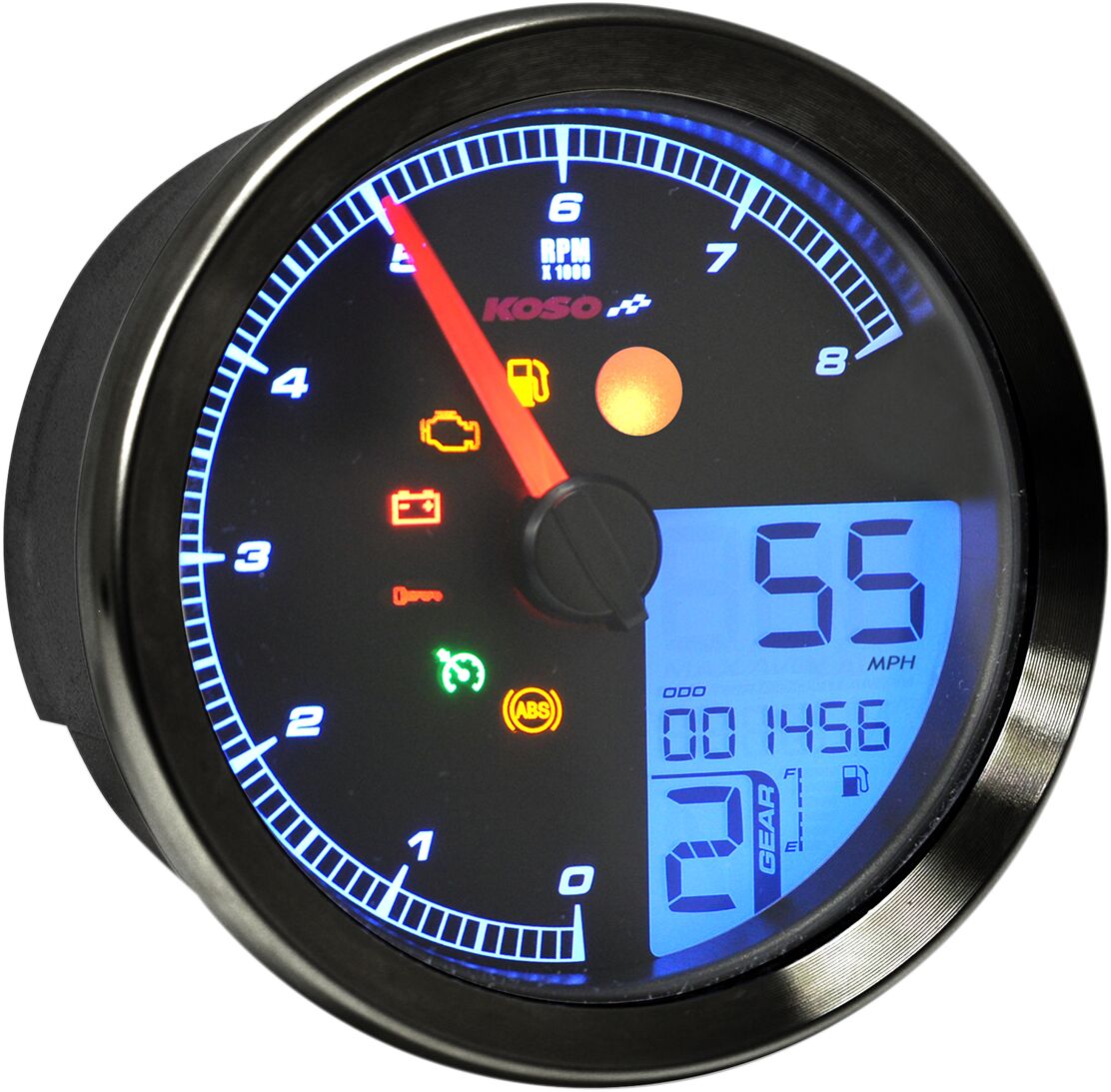 KOSO NORTH AMERICA BA051230 STRUMENTAZIONE Tachimetro/contagiri HD-04 Harley Davidson FXST 1750 ABS 11>24
