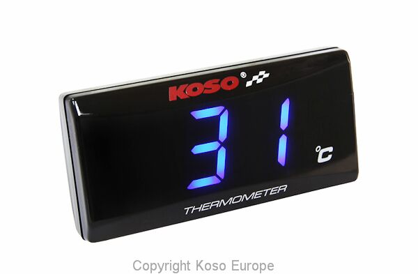 KOSO NORTH AMERICA BA024B10 Indicatore temperatura acqua Super Slim MOTO SCOOTER QUAD