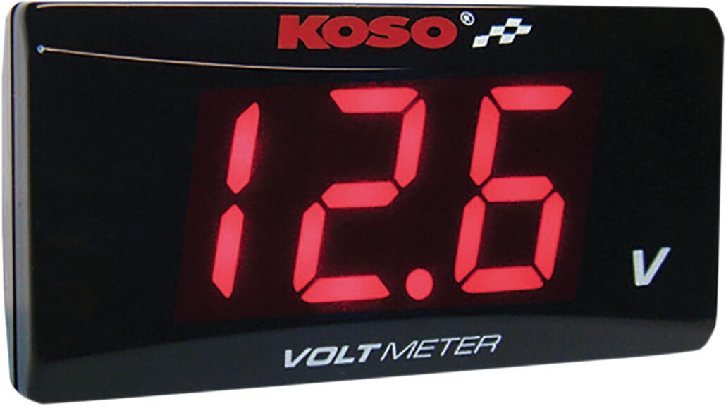 KOSO NORTH AMERICA BA024R00 Voltmetro Super Slim MOTO SCOOTER QUAD