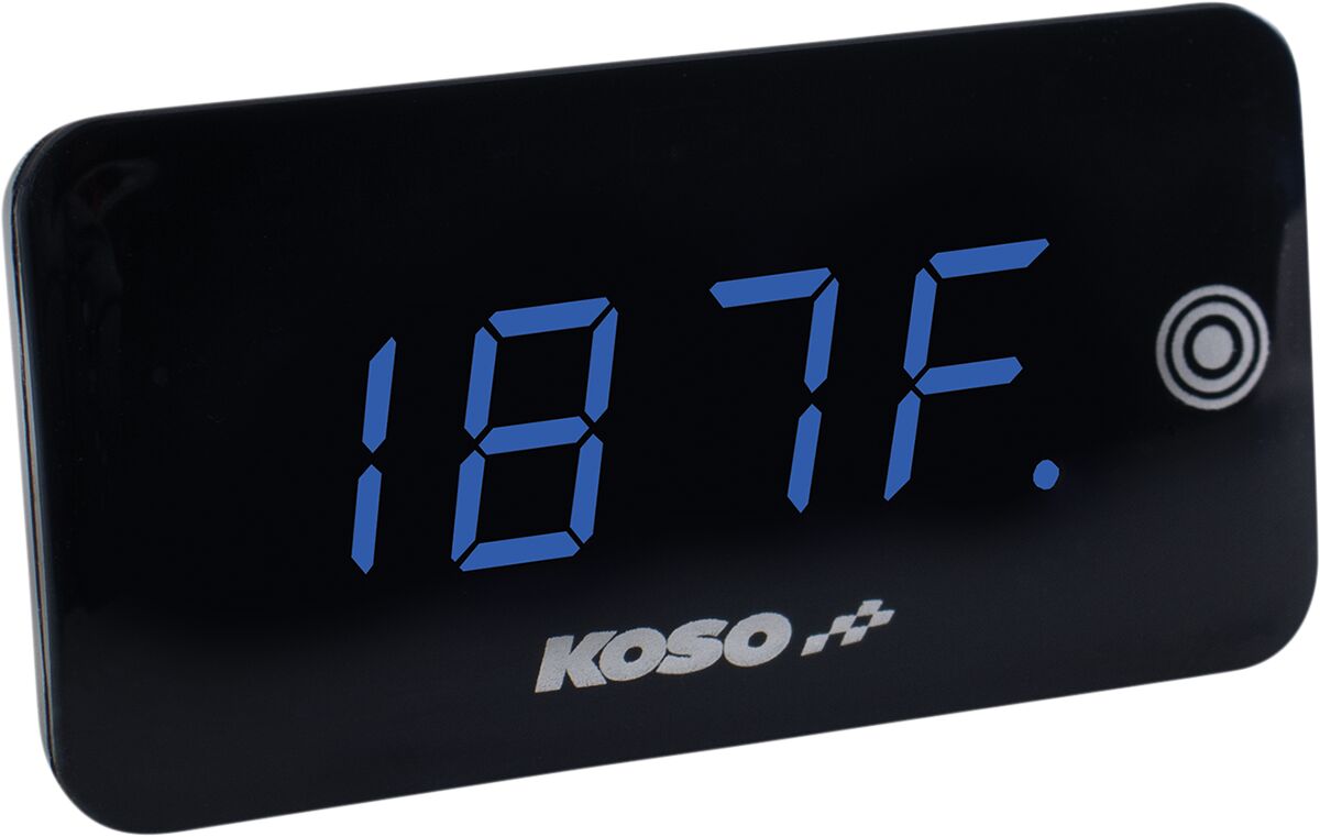 KOSO NORTH AMERICA BA068040 Voltmetro termometro digitale ultrasottile con touchscreen MOTO SCOOTER QUAD
