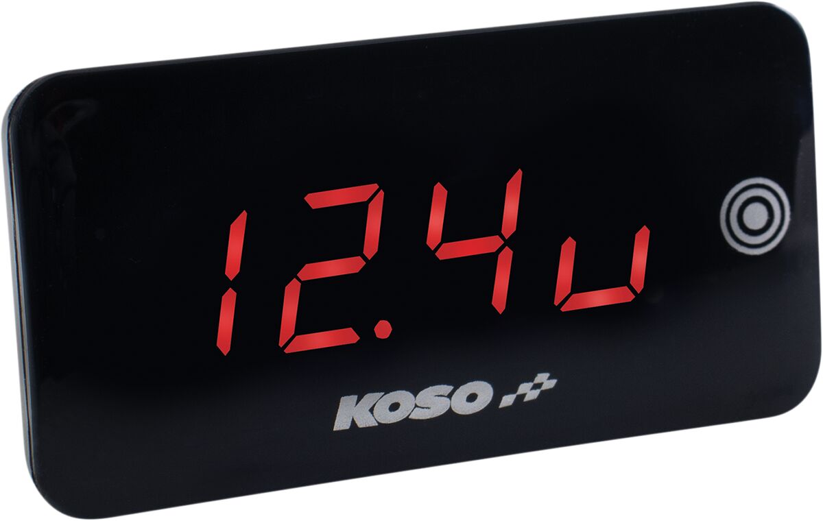 KOSO NORTH AMERICA BA068041 Voltmetro termometro digitale ultrasottile con touchscreen MOTO SCOOTER QUAD