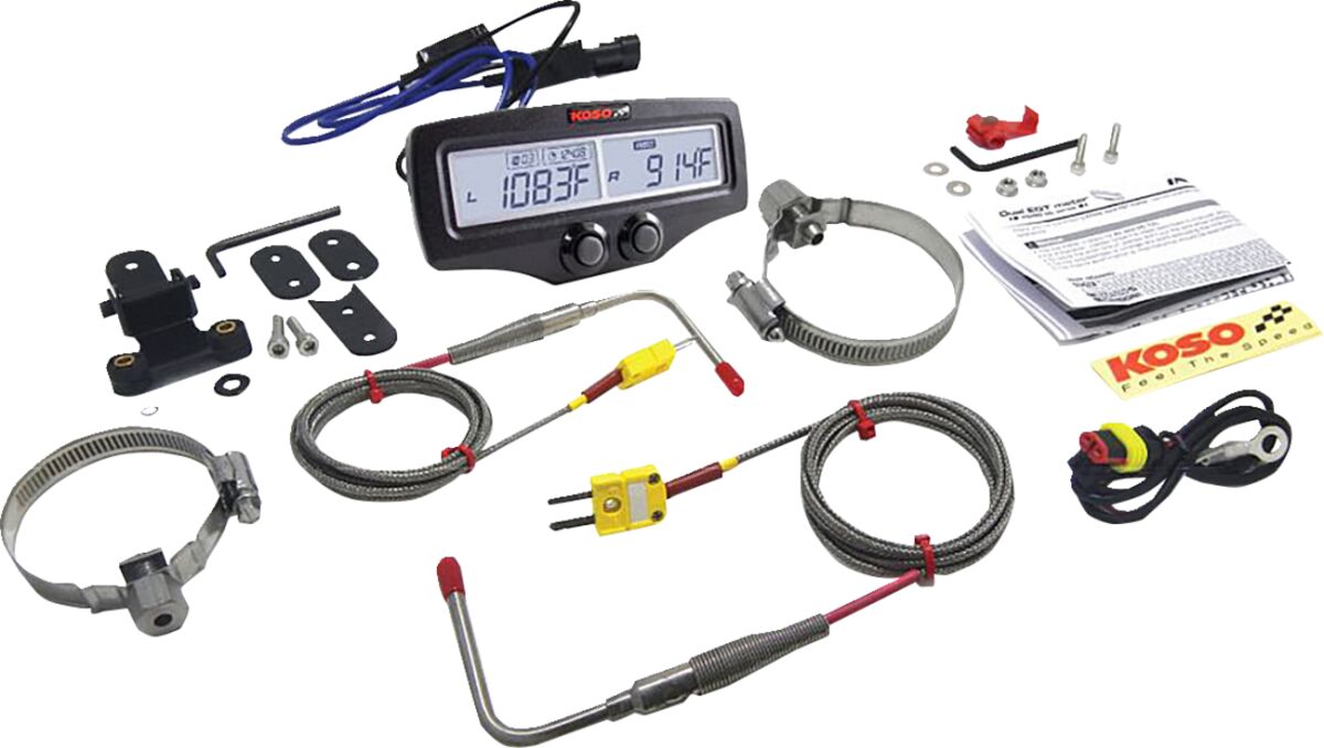 KOSO NORTH AMERICA BA006001 Strumentazione Indicatore temperatura gas di scarico doppio moto quad