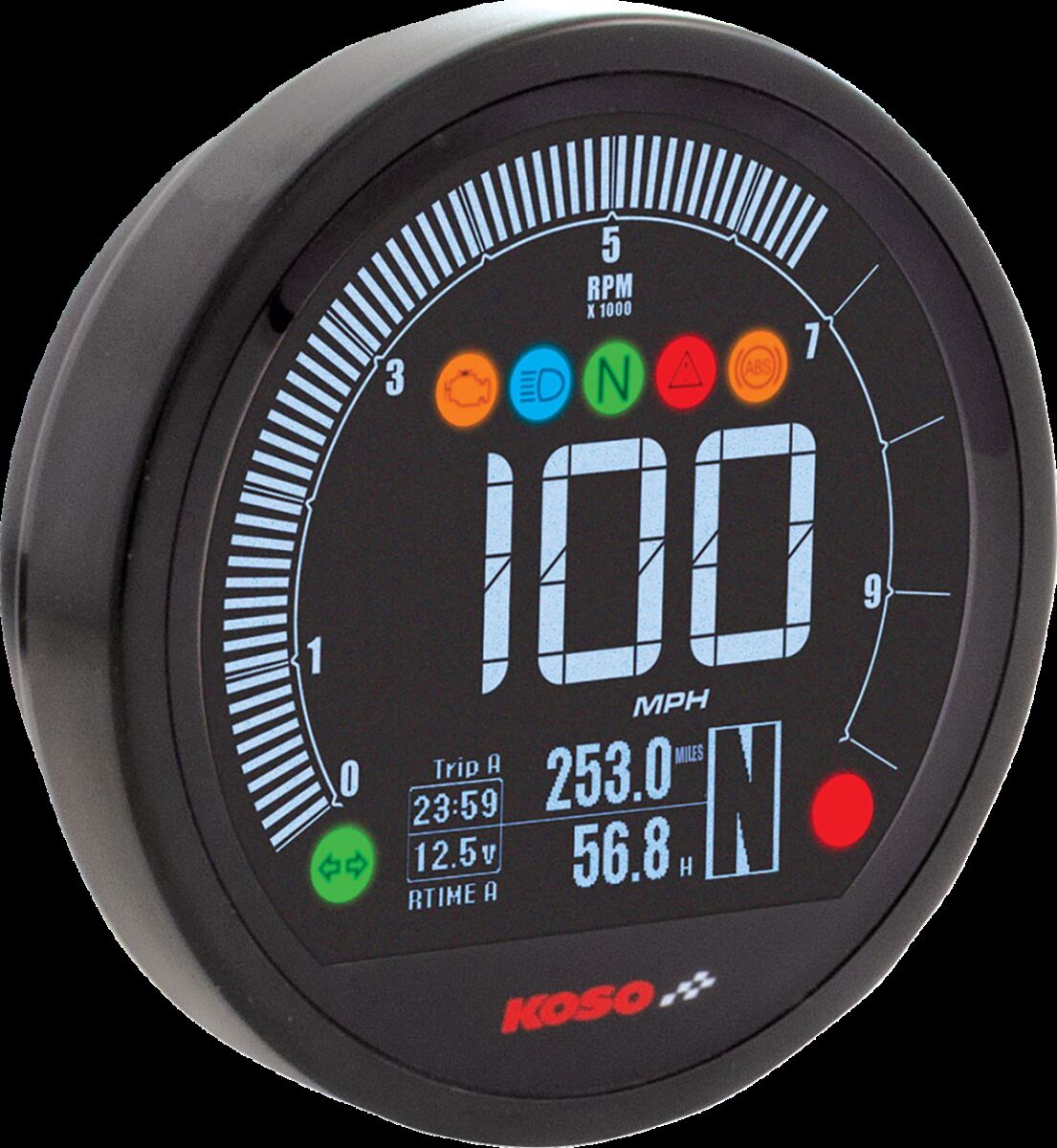 KOSO NORTH AMERICA BA077400 Strumentazione multifunzione GAUGE DL04 Harley Davidson XR 1200 X	04>13