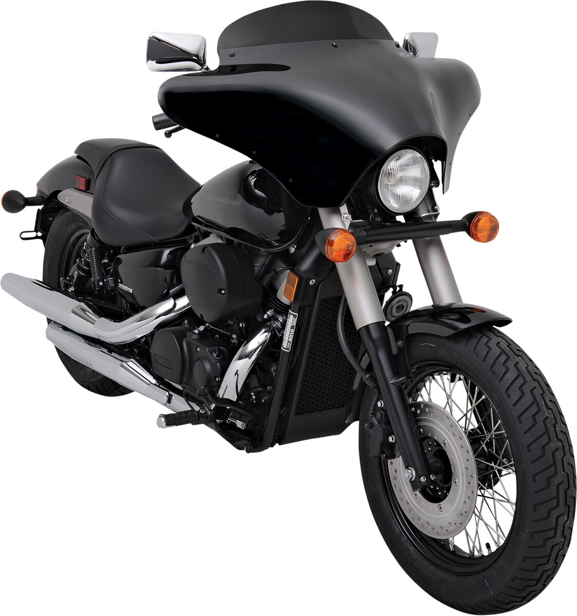 MEMPHIS SHADES MEP8501 Parabrezza Batwing Fairing 5″ BLACK HARLEY DAVIDSON INDIAN KAWASAKI