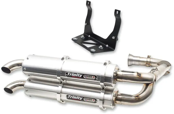 TRINITY RACING TR-4161D SCARICO COMPLETO doppio Stage 5 CAN AM (BRP) MAVERICK TURBO 900 R EFI 4X4 17>18