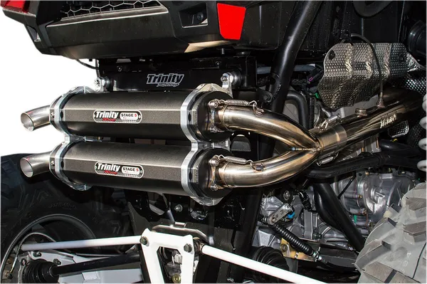 TRINITY RACING TR-4153D-BK SCARICO COMEPLTO doppio Stage 5 POLARIS	RZR XP 1000 TURBO 4X4 16>20