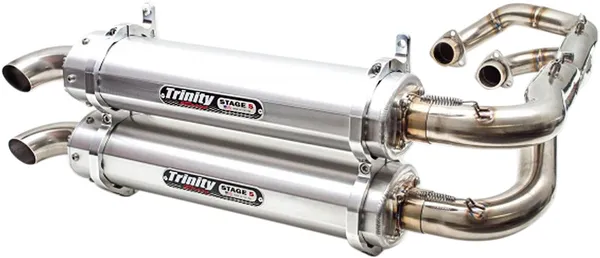 TRINITY RACING TR-4162D SCARICO COMPLETO doppio Stage 5 POLARIS GENERAL 1000 4X4 16>22