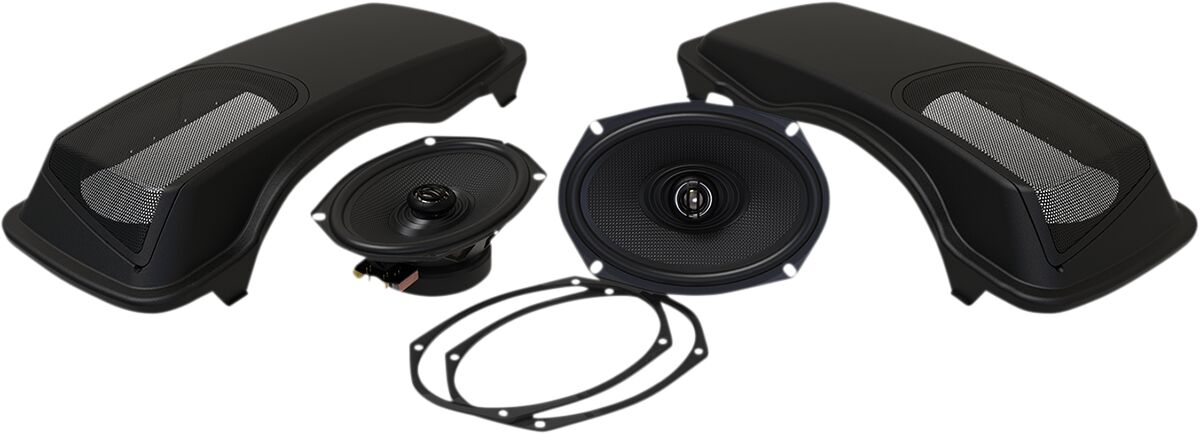 HOGTUNES 692-XL LID-AA Kit altoparlanti XL e per coperchio borsa laterale Harley Davidson FLHR 1690 ABS Road King 98>13