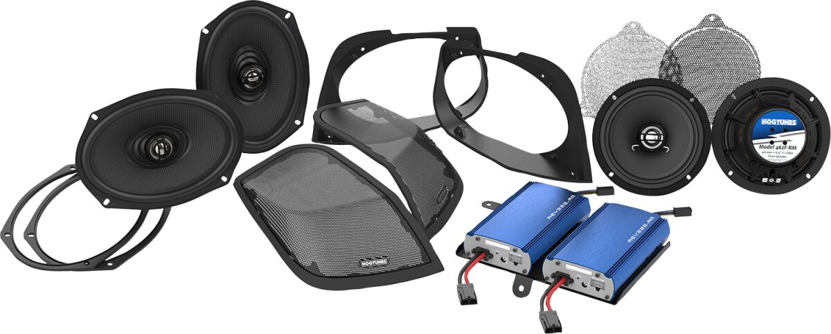 HOGTUNES RETRO 450.4 KIT Kit coperchio Cut-In con altoparlanti/amplificatore Harley Davidson FLHTK 1868 ABS Glide Ultra Limited 114 14>25