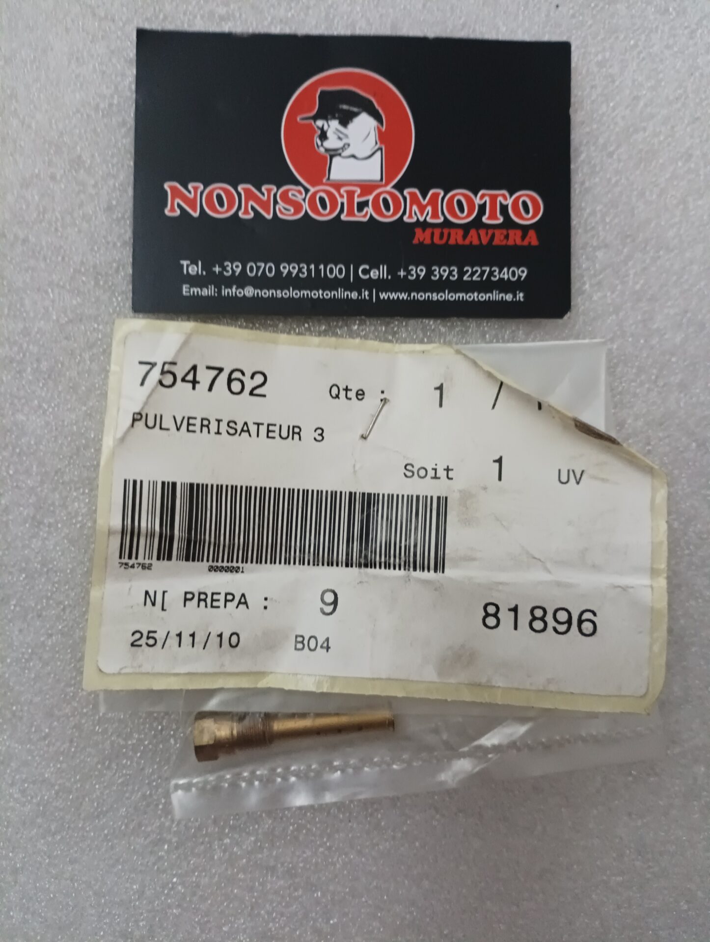 POLVERIZZATORE CARBURATORE PEUGEOT ART 754762