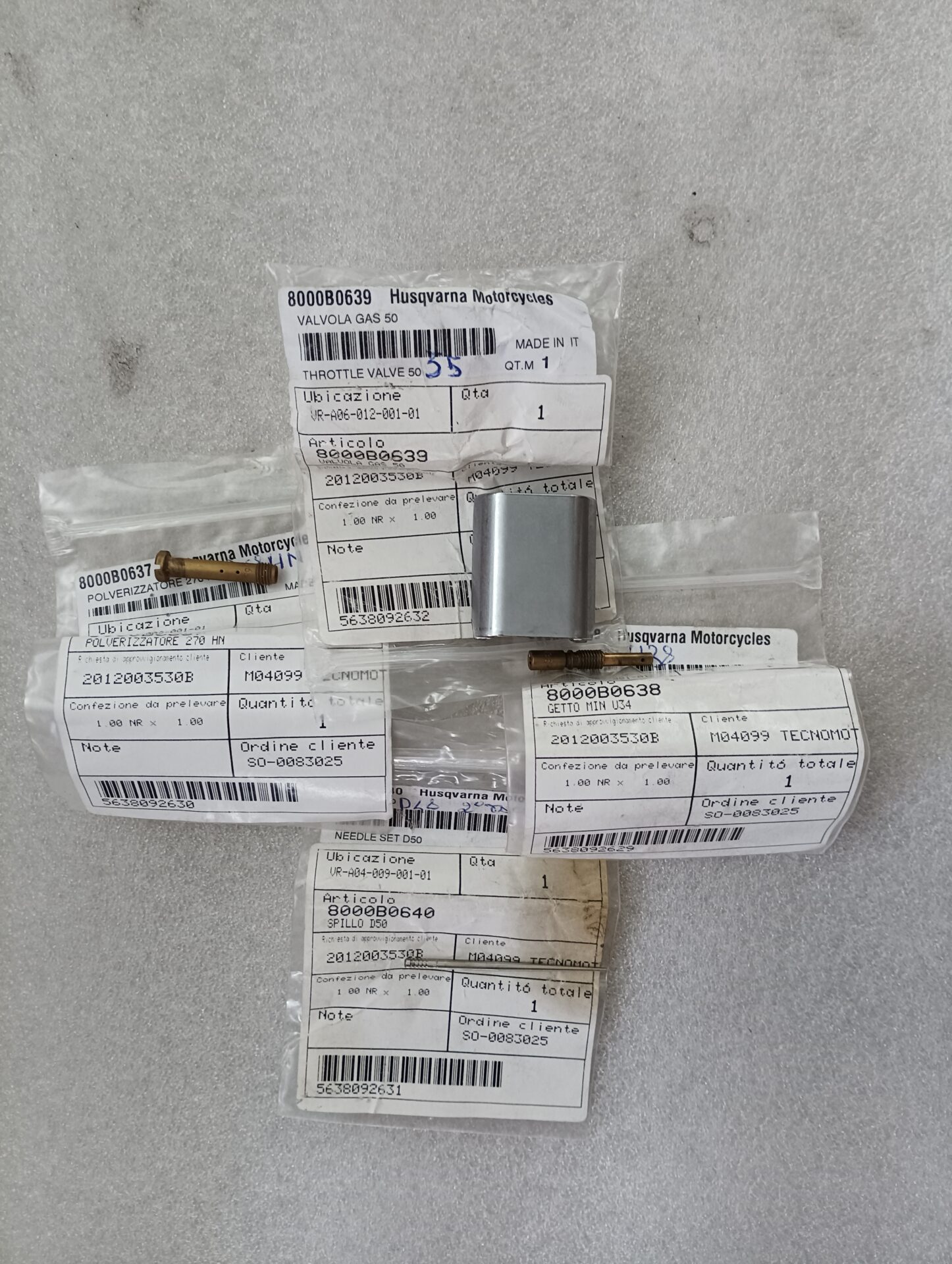 VALVOLA GAS CARBURATORE HUSQVARNA ART 8000B0639