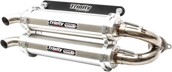 TRINITY RACING  TR-4152S SILENZIATORI doppi Slip-On Stage 5 POLARIS RZR XP 1000 TURBO 4X4 16>19