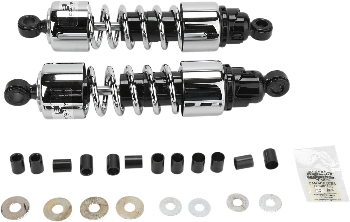 PROGRESSIVE SUSPENSION 412-4209C Ammortizzatori Cruiser Serie 412 CROMO 12,5″ HONDA GL 1500 TRIUMPH ROCKET