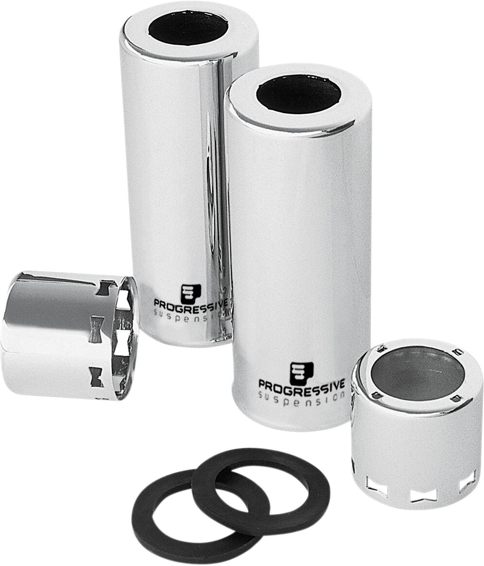 PROGRESSIVE SUSPENSION 30-5027C Kit copriammortizzatori cromati Harley Davidson FLHXS 1690 ABS Street Glide Special 70>16