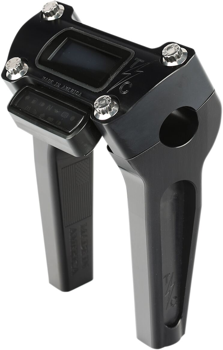 THRASHIN SUPPLY TSC-6025-1 Rialzi manubrio 6″ BLACK Harley Davidson FXBB 1923 ABS Softail Street Bob Solo 117 18>26