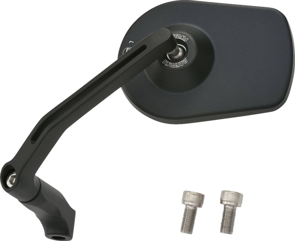 DAYTONA 89475 Specchietto con marcatura “E” PAN ROD ALUMINIUM BLACK -Viti M10 x P1,25- BENELLI SUZUKI HONDA